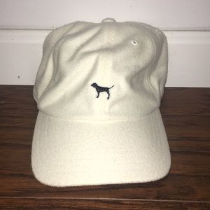 White Victoria’s Secret Pink Winter Baseball Hat